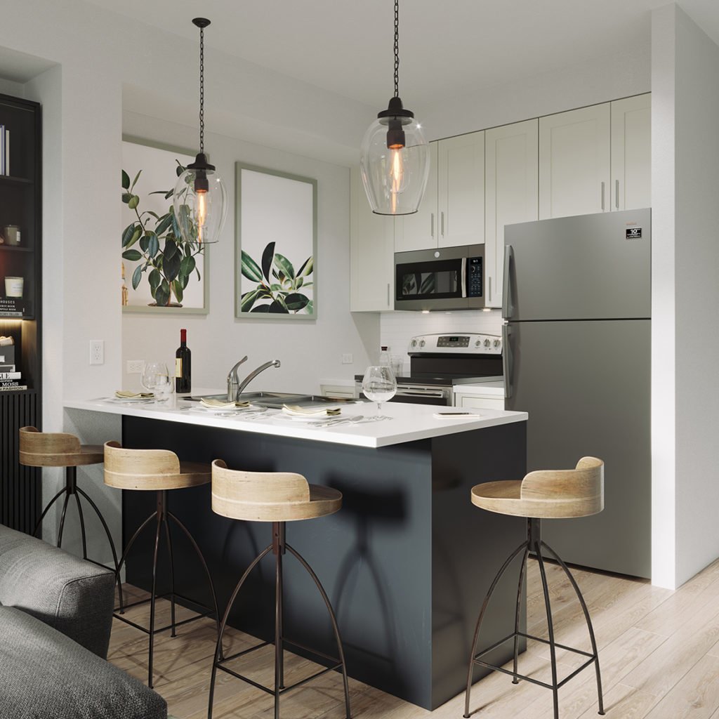 interior kitchen rendering
