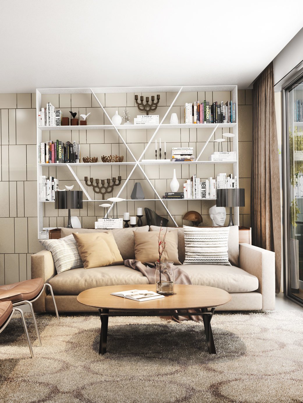 interior living room rendering